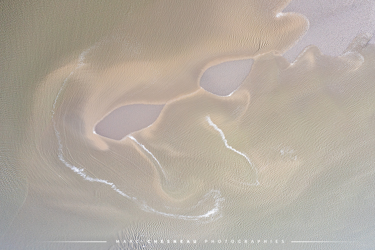 Baie De Somme Drone Vue Aerienne - Le visage aux larmes de sel - ©Marc Chesneau