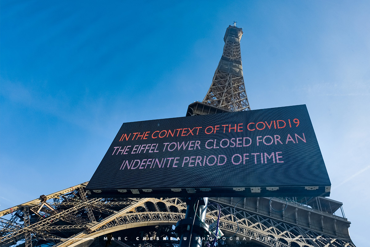 Fermeture de la tour Eiffel, un symbole fort © Marc Chesneau