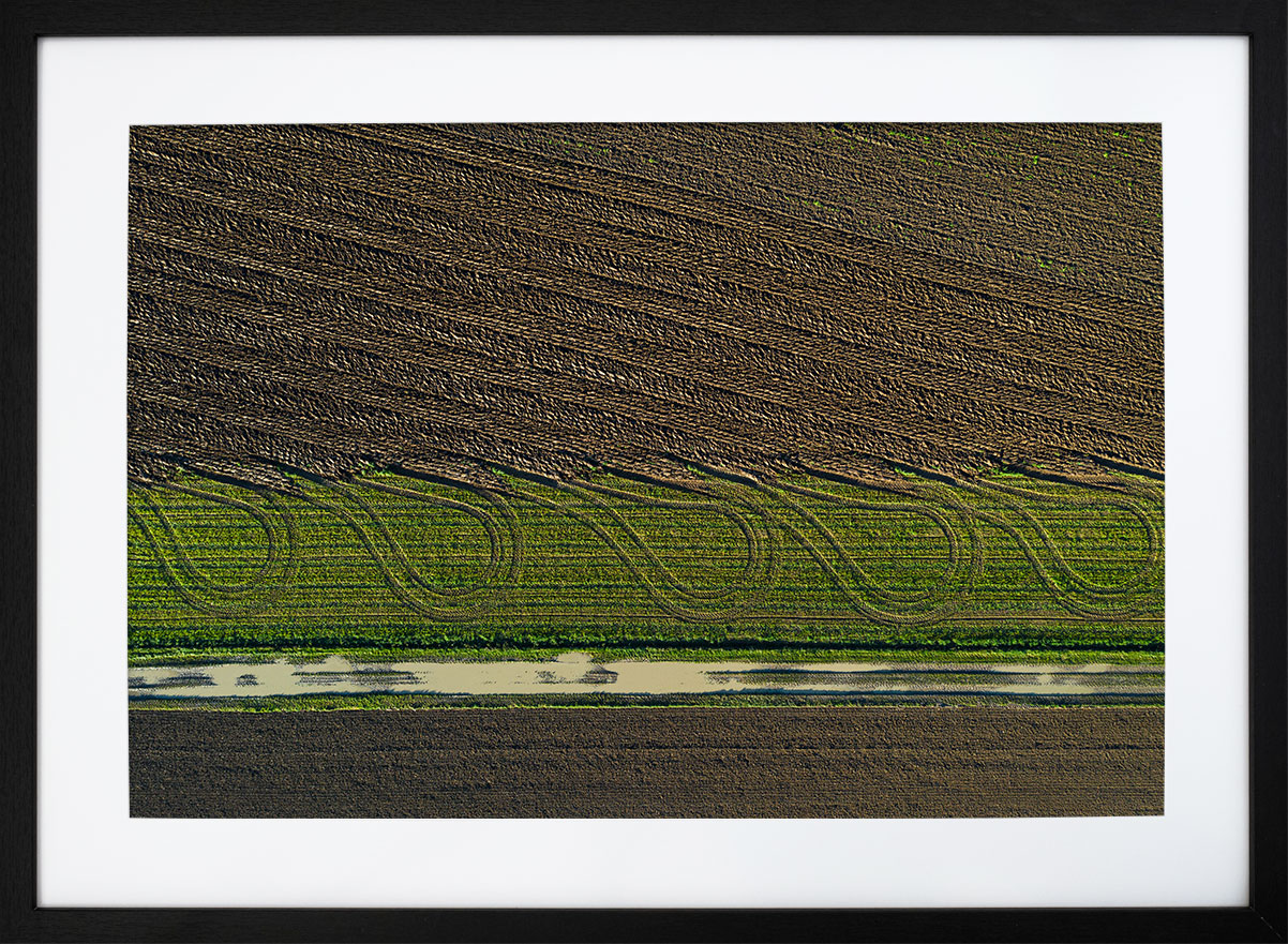 Tirage Photo Cadre Noir 50x70cm Graphisme agricole