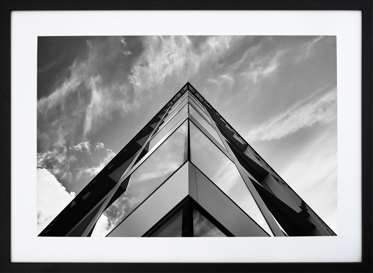 Tirage Photo Cadre Noir 50x70cm Architecture A La Defense
