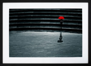 Tirage Photo Cadre Noir 50x70cm Solitude à Londres