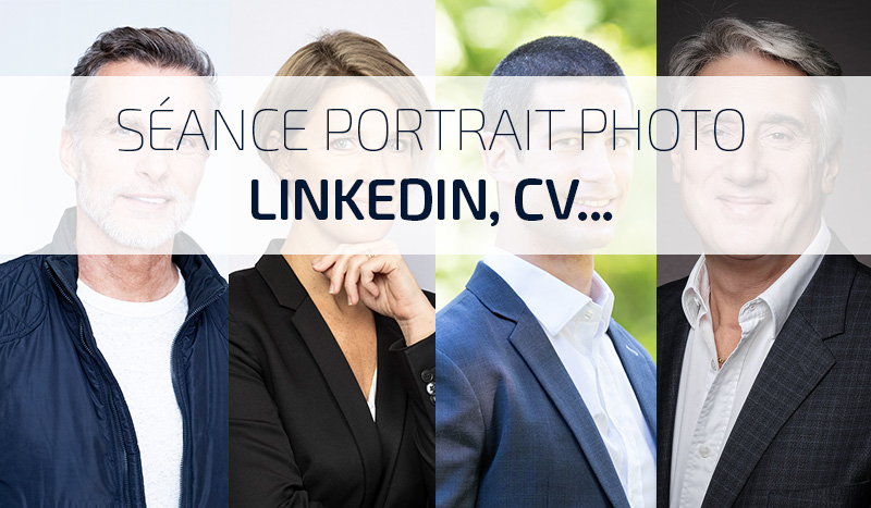 Séance studio Portrait pour profil Linkedin, CV...
