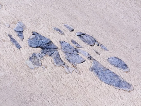 Blessure béante d&rsquo;un glacier