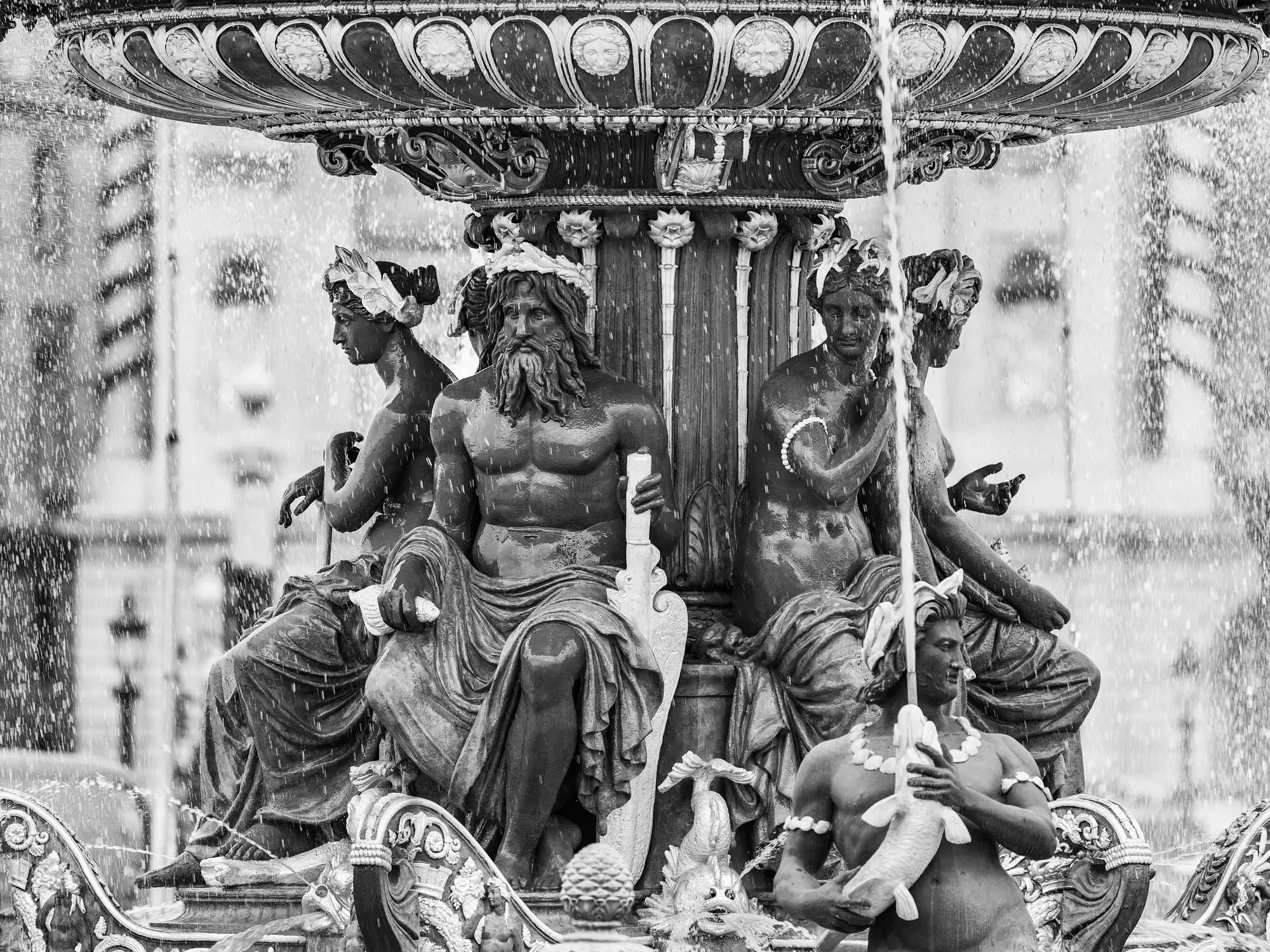 La Fontaine des Mers place de la Concorde à Paris
