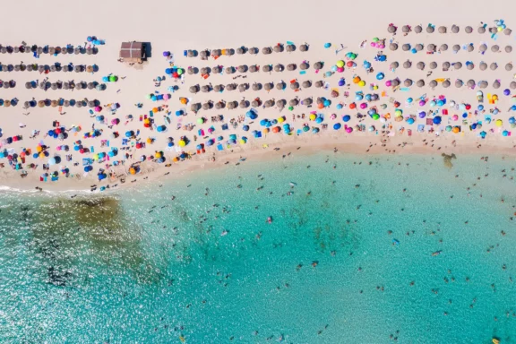 La plage de Cala de s&rsquo;Aguila