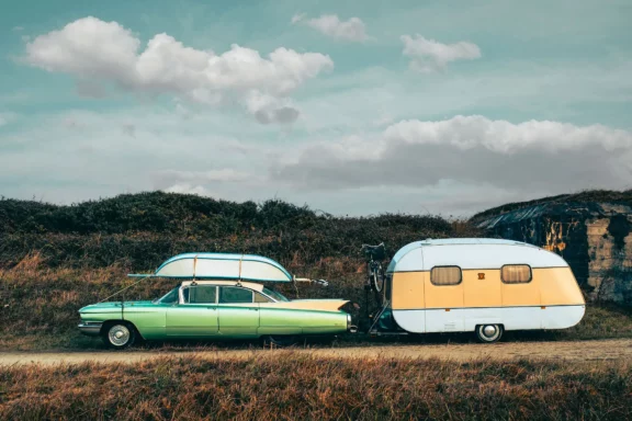 Vacances vintage en caravane