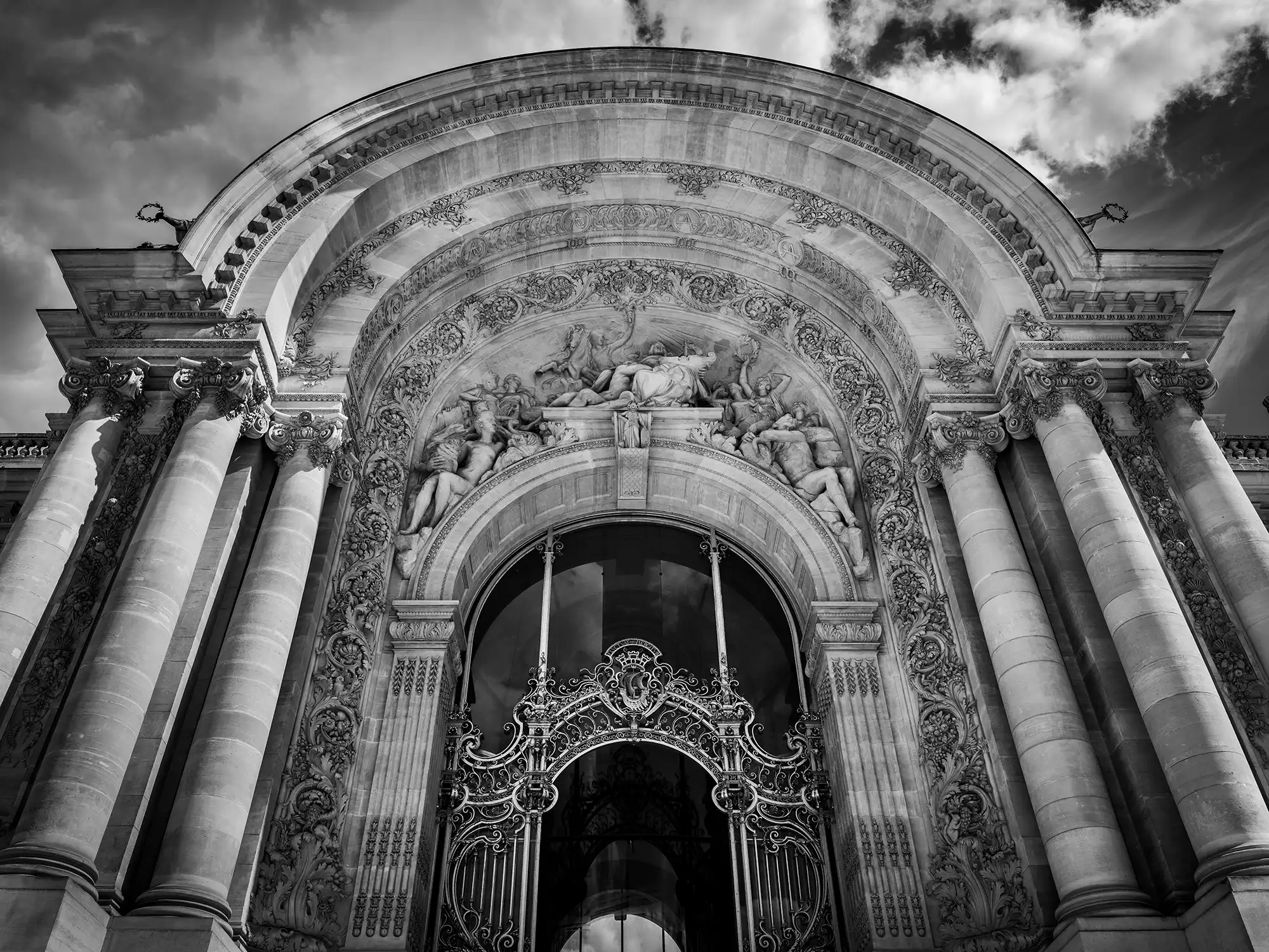 L&rsquo;entrée du petit Palais à Paris
