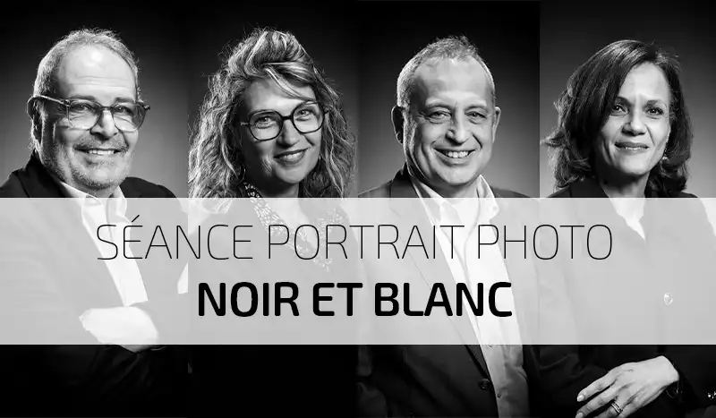 Séance Portrait Signature noir et blanc
